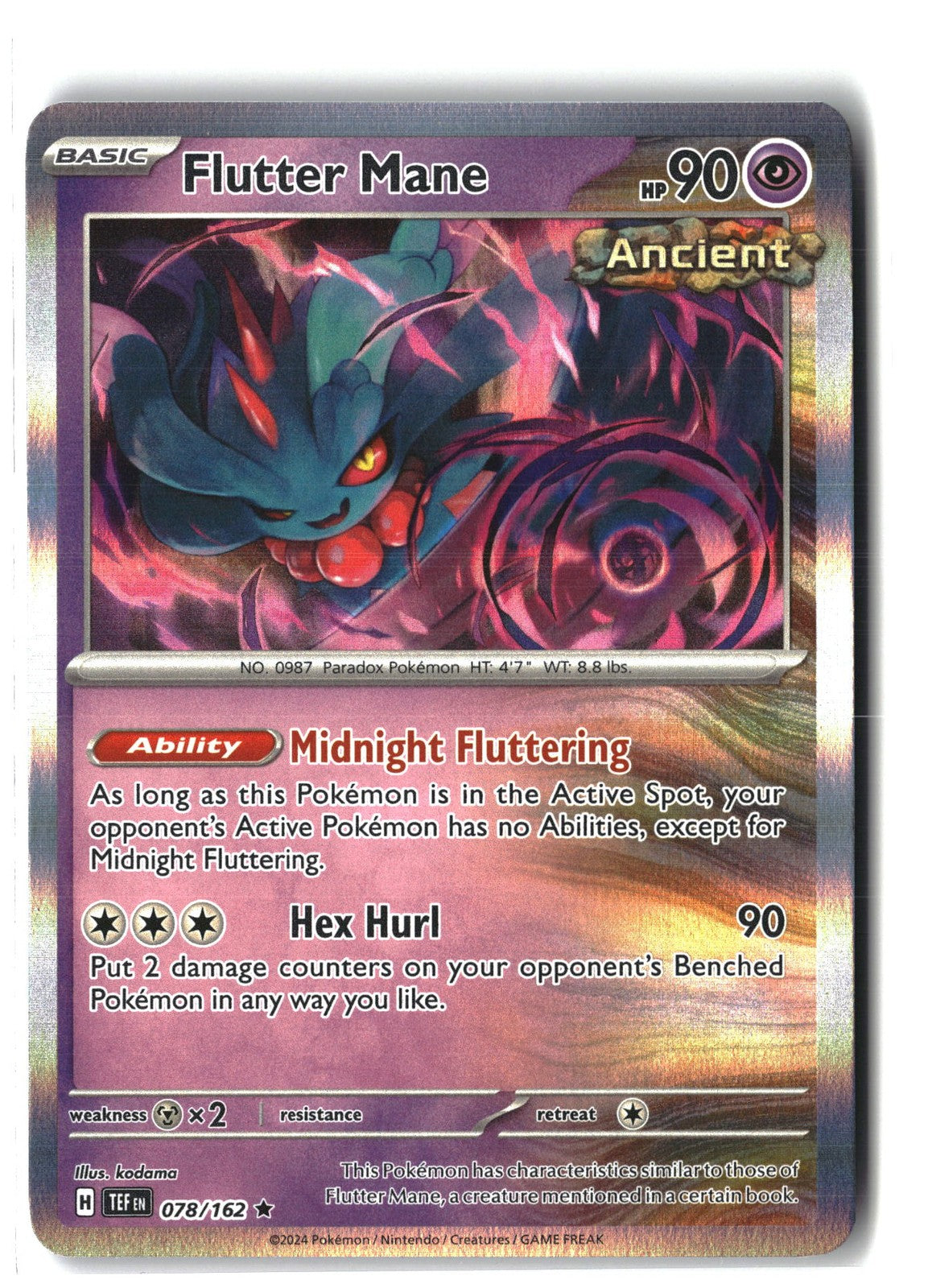 Flutter Mane Holofoil NM (Temporal Forces 078/162)
