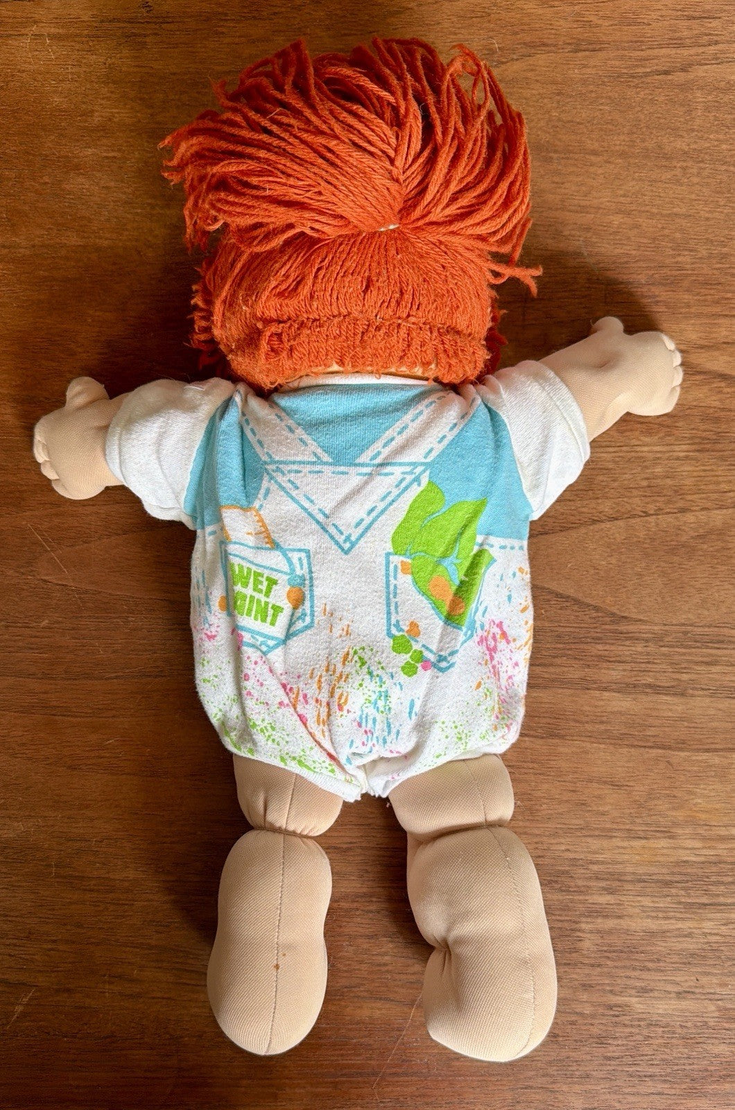 Cabbage Patch Doll 1978 1982 Xavier Roberts Green Eyes & Red Hair, One Piece Pjs