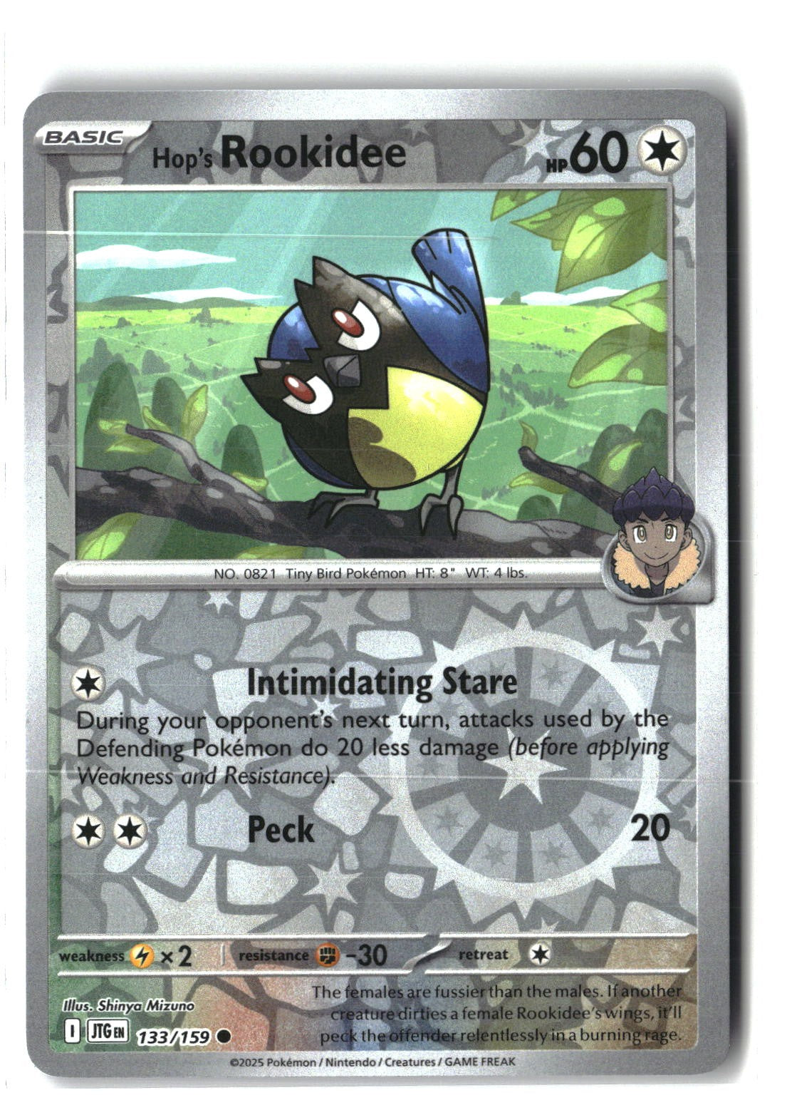Hop's Rookidee Reverse Holofoil NM (Journey Together 133/159)