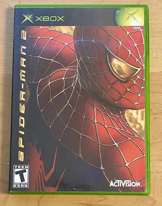 Spider-Man 2 (Microsoft Xbox, 2004), CIB W/ Manual, Authentic & Tested, Working