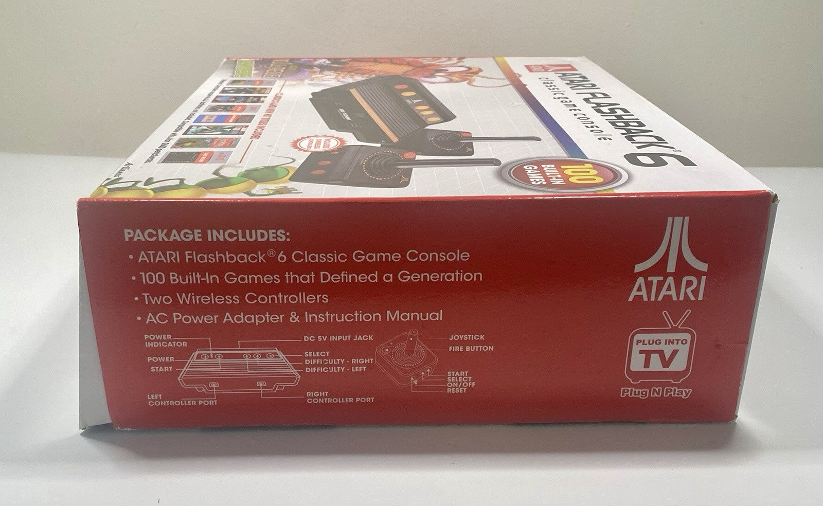 Atari Flashback 6 Classic Game System w/ 100 Built-in Games Read Description