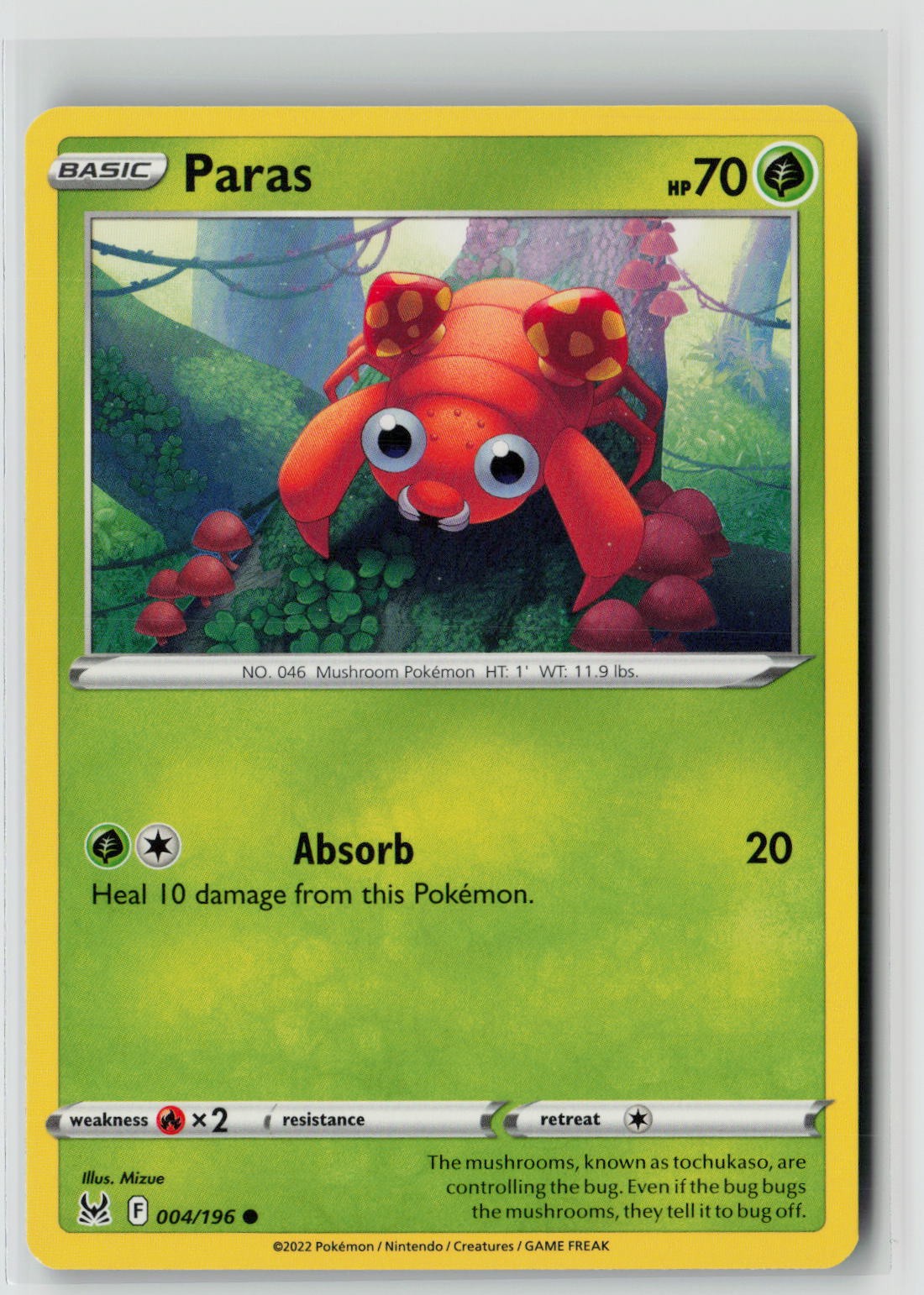 Paras (SWSH11: Lost Origin 004/196) NM
