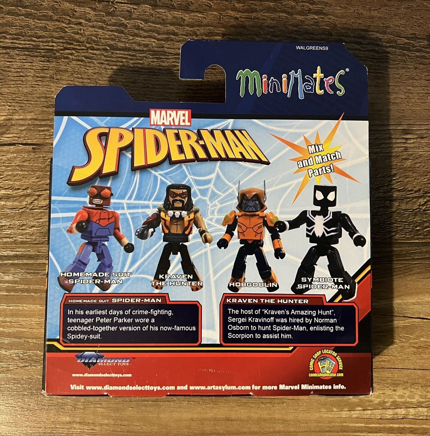 Minimates MARVEL "HOMEMADE SUIT SPIDER-MAN and KRAVEN THE HUNTER"