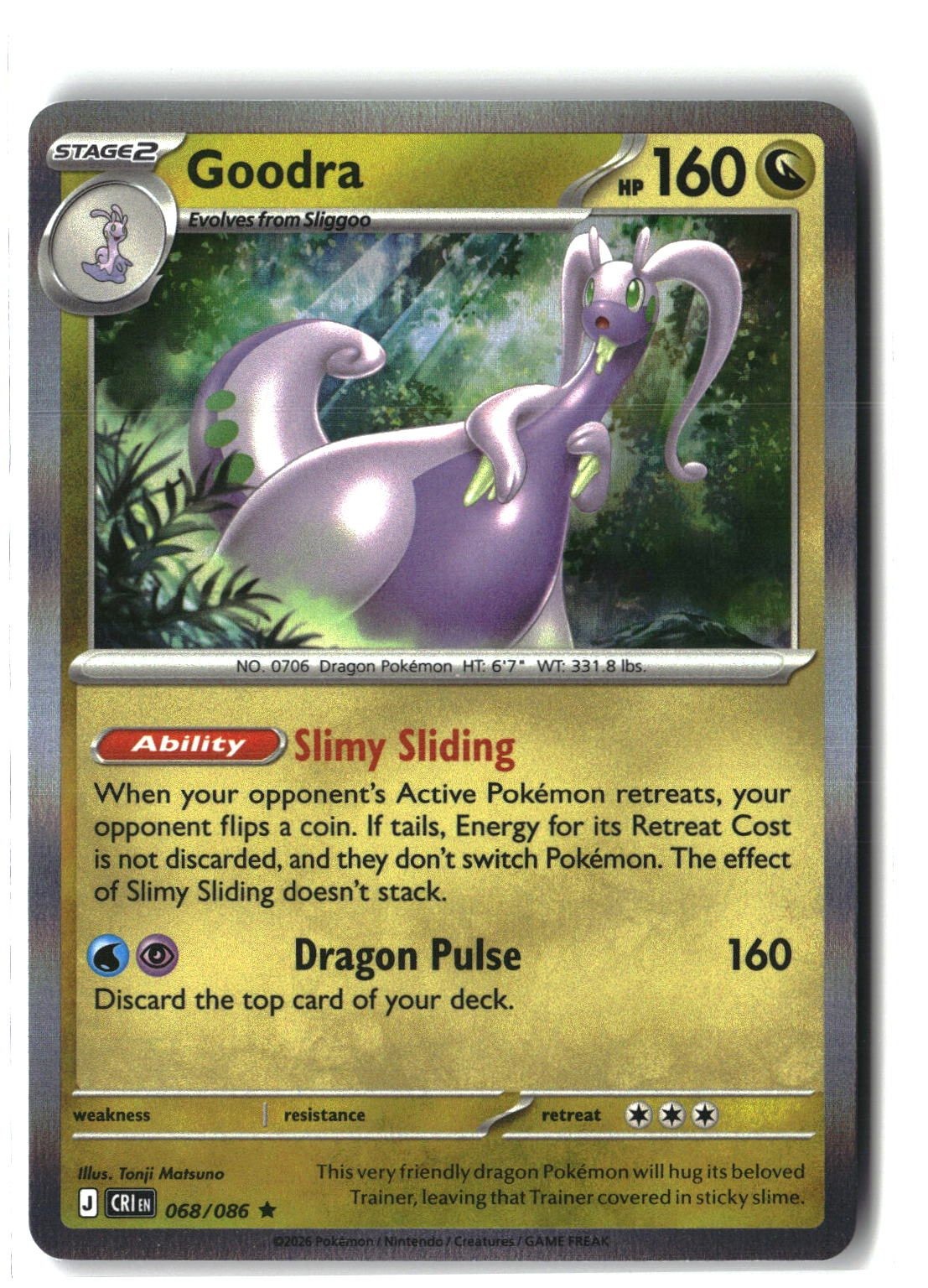 Goodra Holofoil NM (Chaos Rising 068/086)