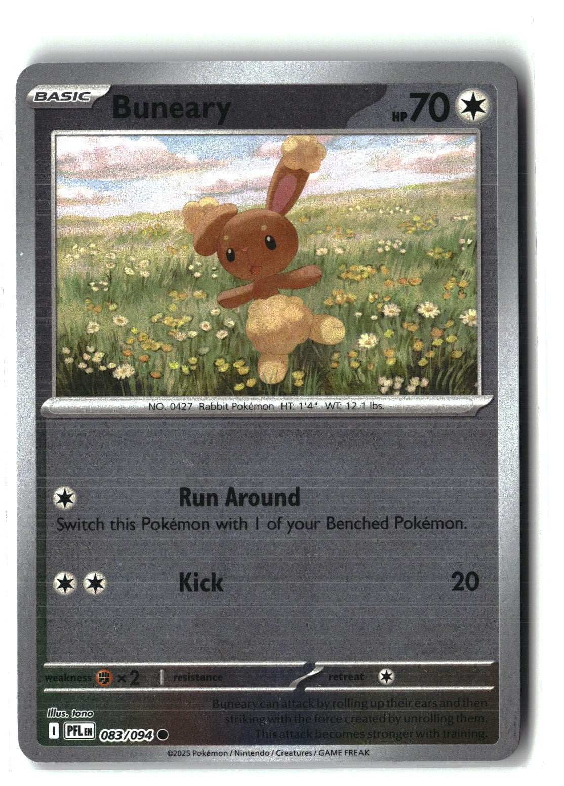 Buneary Reverse Holofoil NM (Phantasmal Flames 083/094)