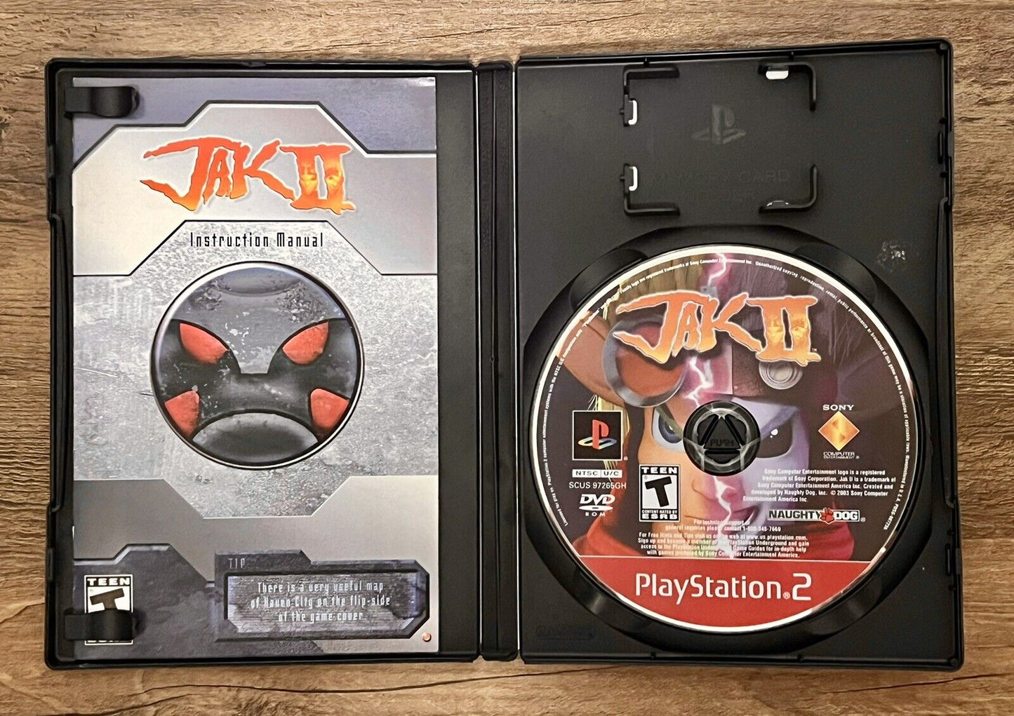 Jak II (Sony PlayStation 2, 2003) PS2 Video Game CIB Complete w/ Manual - Tested