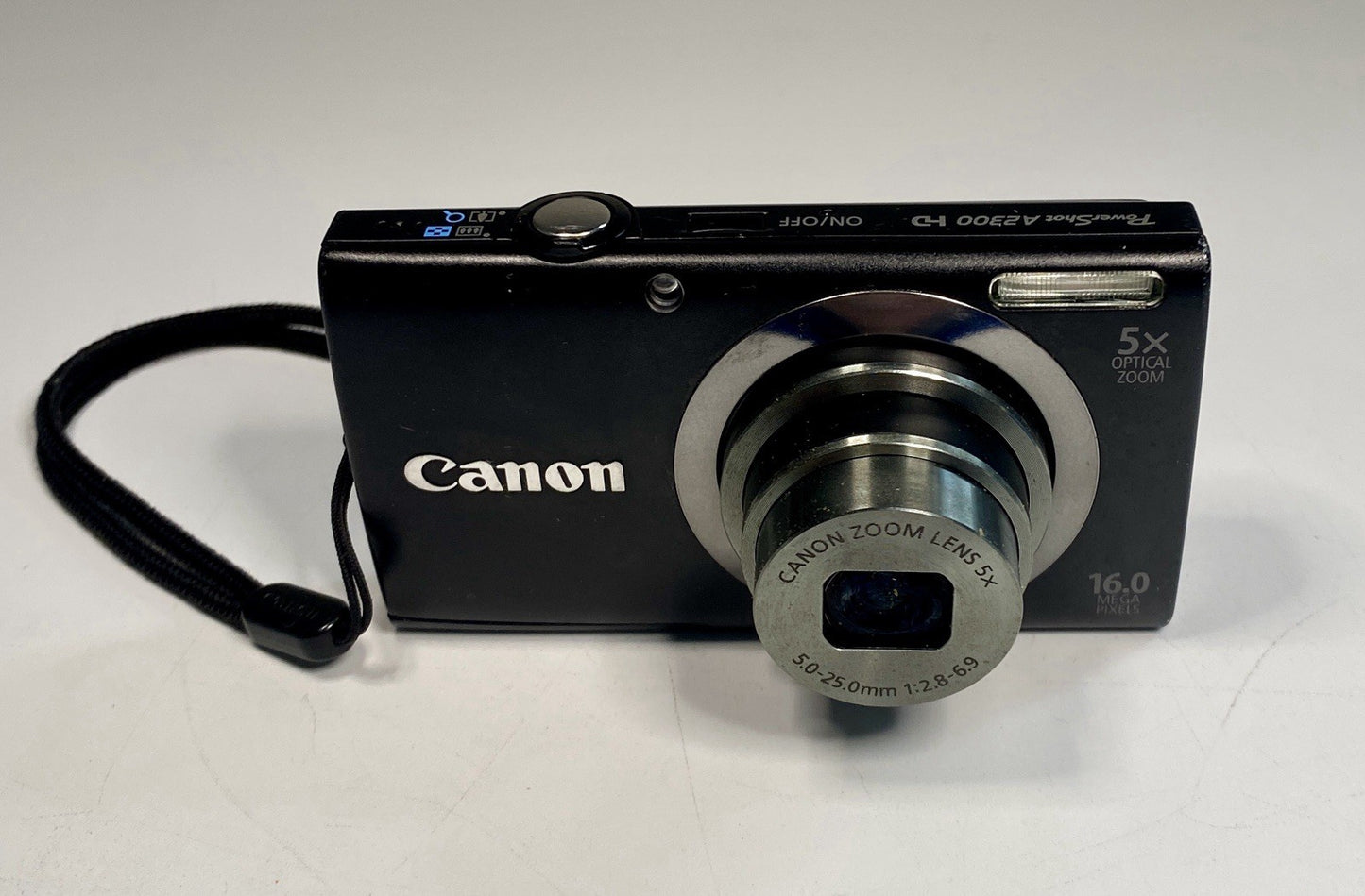 CANON PowerShot A2300 HD 16.0MP BALCK 5x Optical zoom Digital Camera TESTED