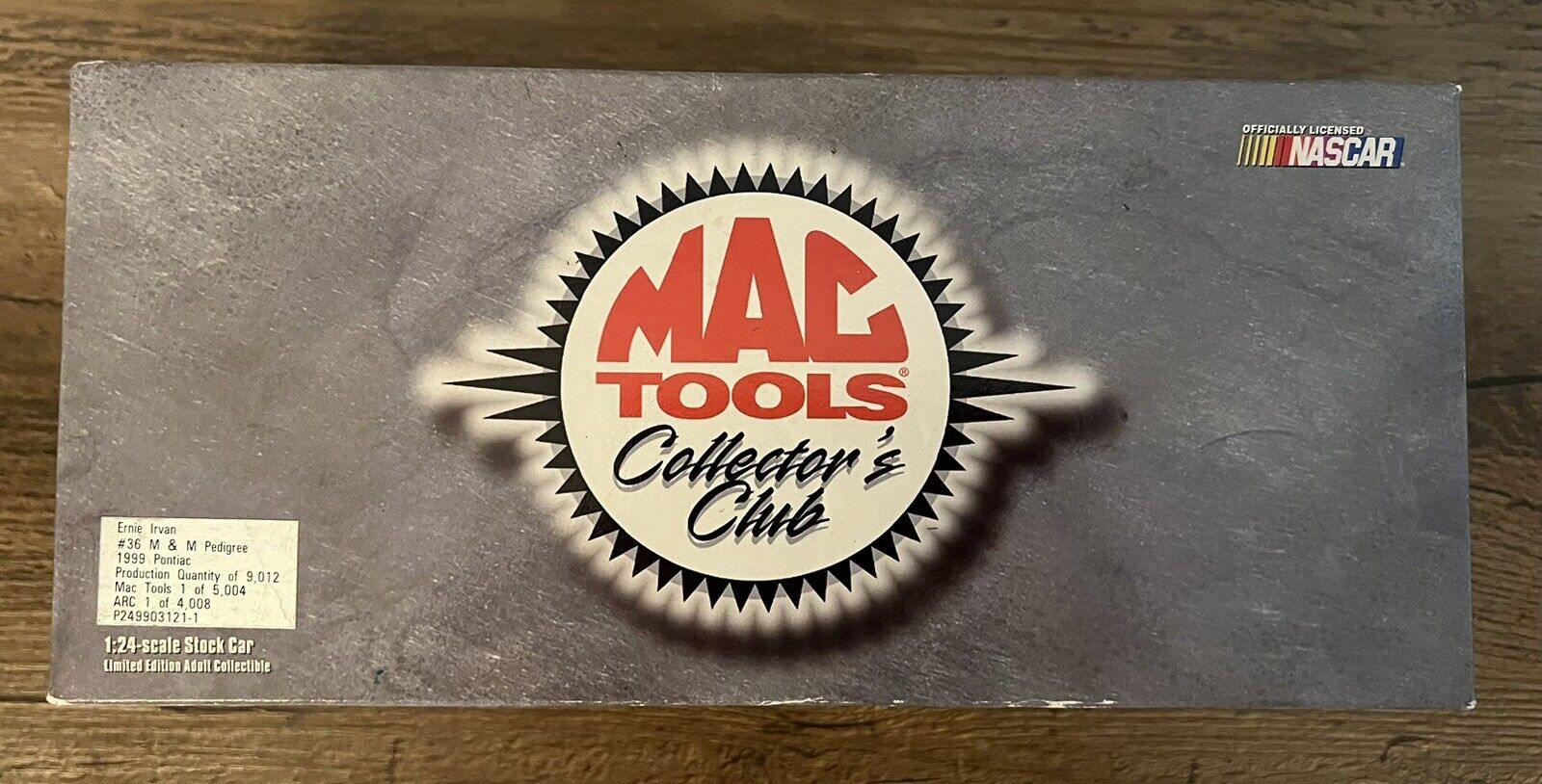 Mac Tools Collectors Club Ernie Irvan #36 M & M Pedigree 1999 Pontiac 1 Of 5004