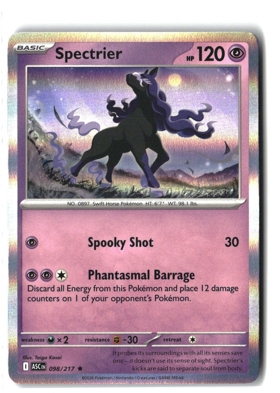 Spectrier Holofoil NM (ME: Ascended Heroes 098/217)