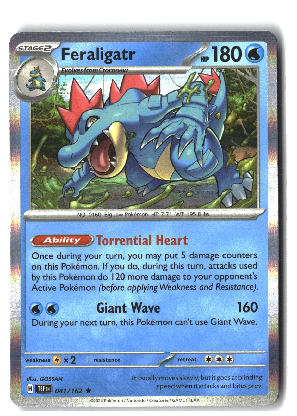Feraligatr Holofoil NM (Temporal Forces 041/162)