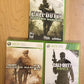 Call of Duty Modern Warfare 1, 2 & 3 Bundle (Xbox 360) All CIB W/ Manual, Tested