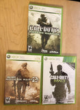 Call of Duty Modern Warfare 1, 2 & 3 Bundle (Xbox 360) All CIB W/ Manual, Tested