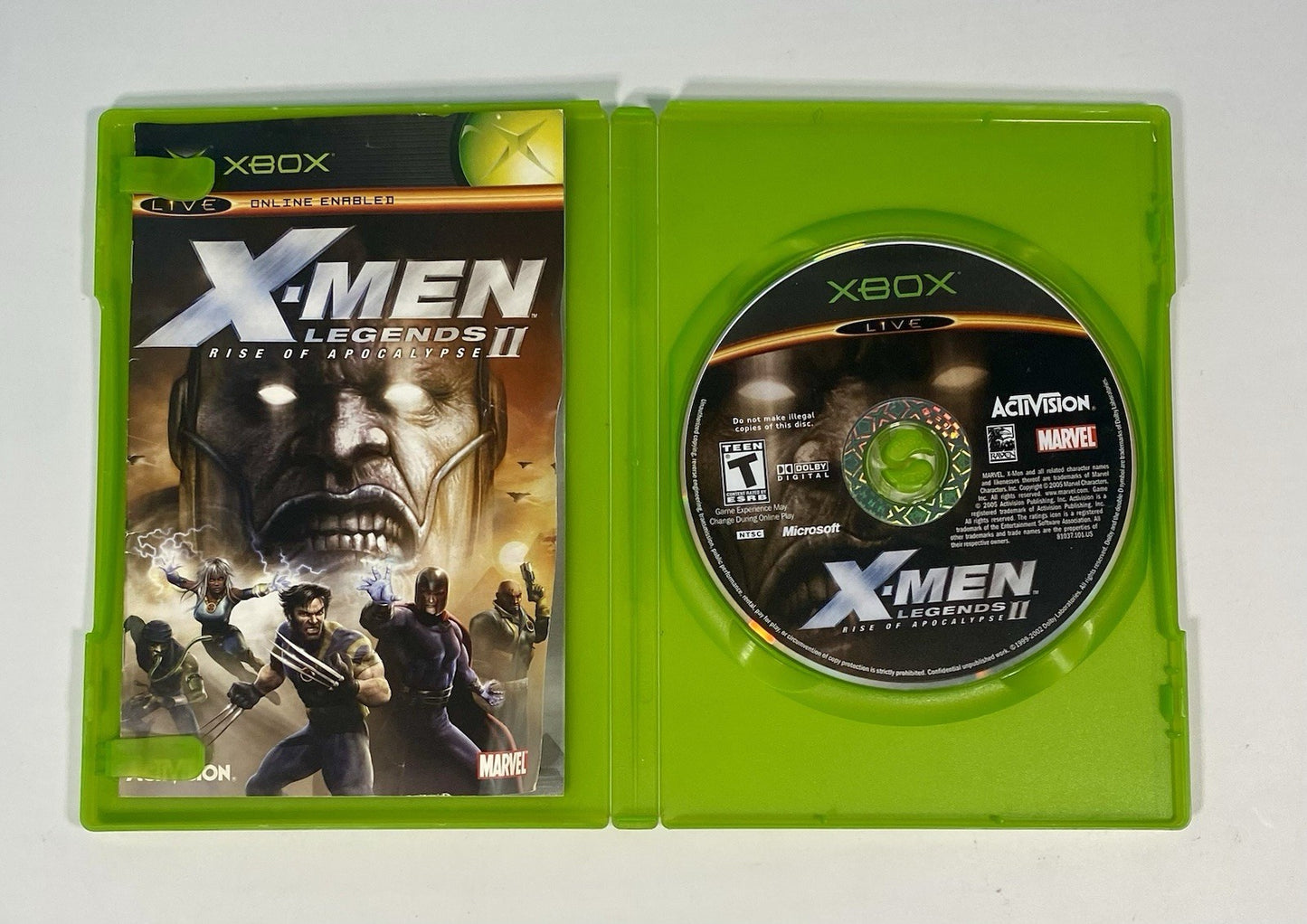 X-Men Legends 2 II: Rise of Apocalypse (Xbox, 2005) Complete CIB Tested Working