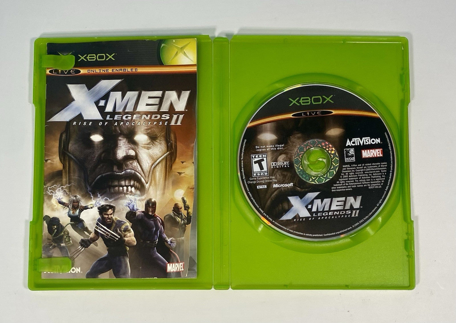 X-Men Legends 2 II: Rise of Apocalypse (Xbox, 2005) Complete CIB Tested Working