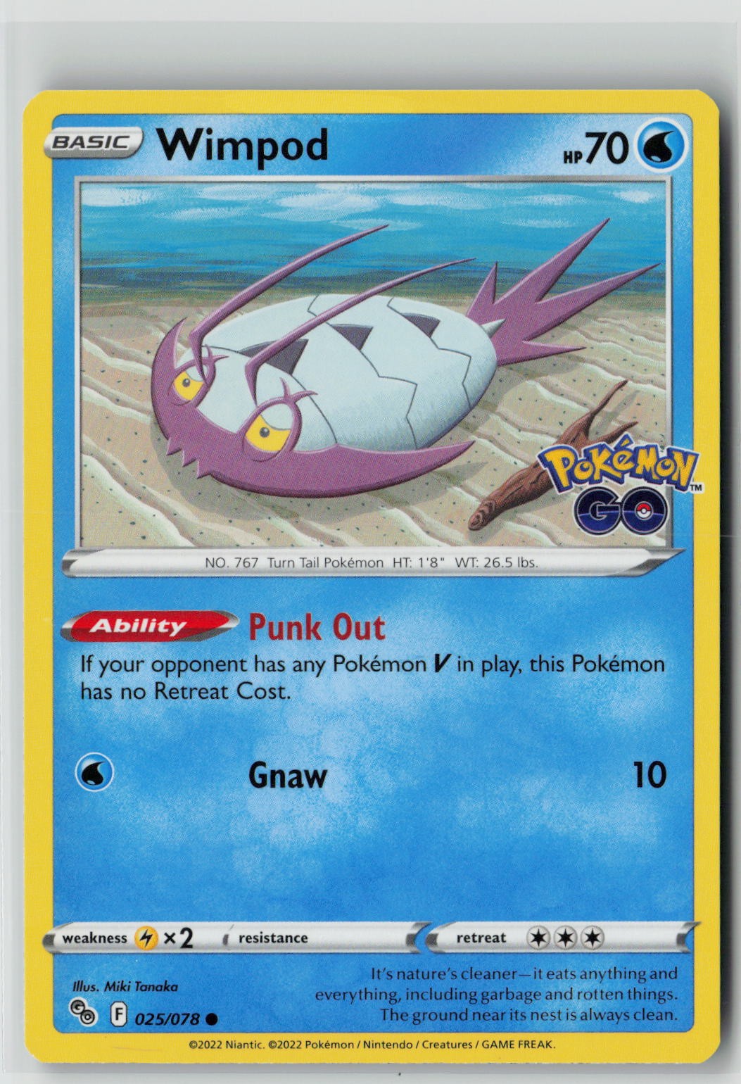 Wimpod (Pokemon GO 025/078) NM