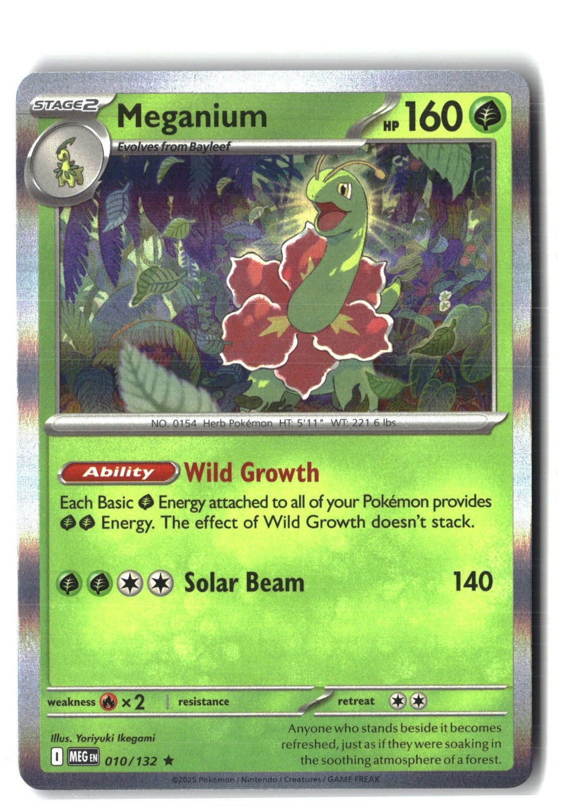 Meganium Holofoil NM (Mega Evolution 010/132)