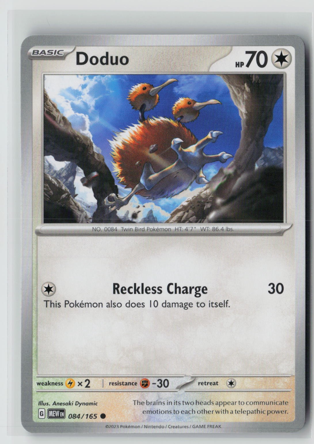 Doduo (SV: Scarlet & Violet 151 084/165) NM