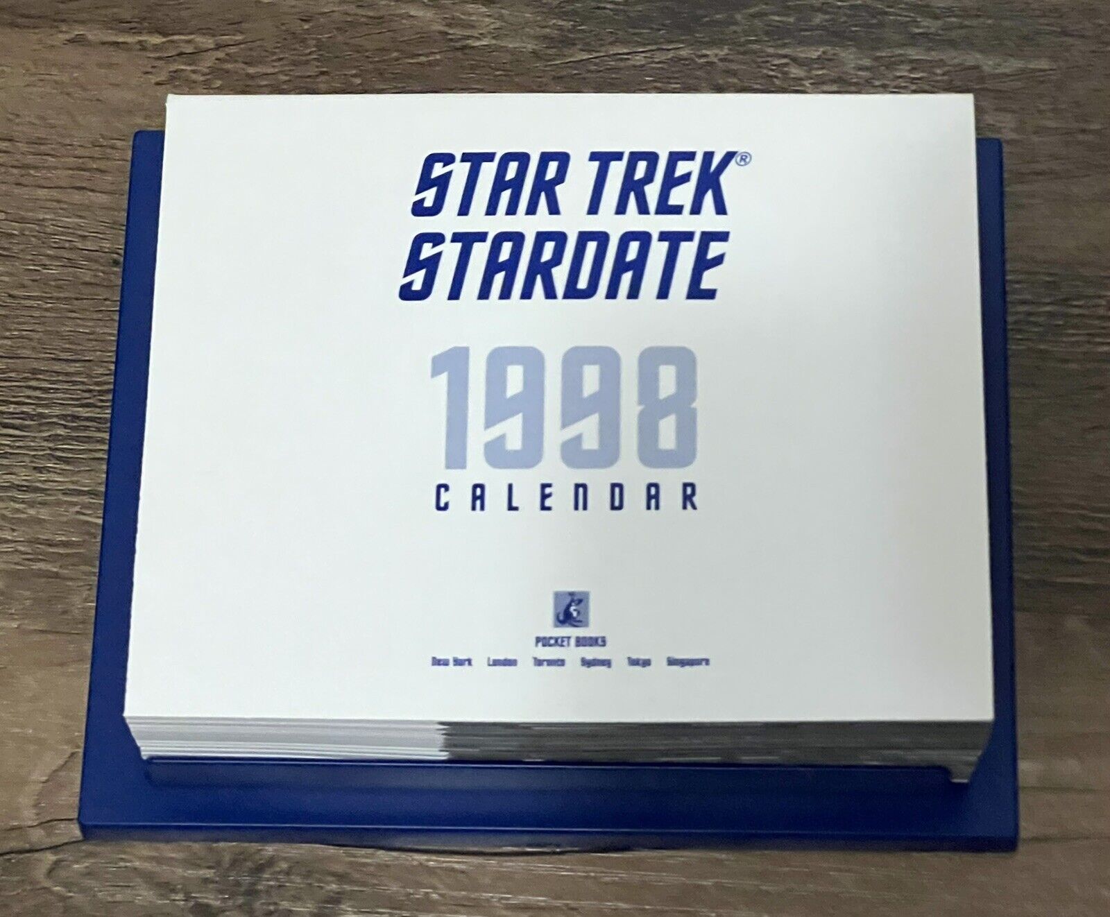 Star Trek Stardate 1998 Calendar Including Photos From Star Trek First Contact