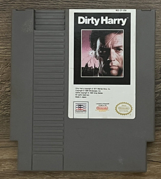 Dirty Harry (Nintendo Entertainment System, 1990) Authentic Tested & Works!