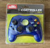 Old Skool Blue Wired S-Type Controller for (Original XBOX)