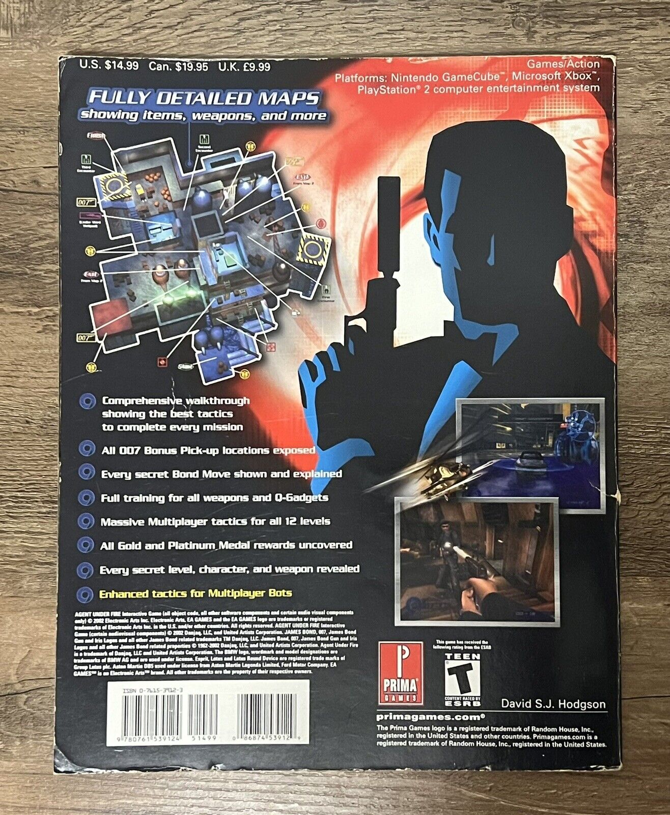 Agent Under Fire Prima Official Strategy Guide PS2 Xbox Game Cube James Bond 007