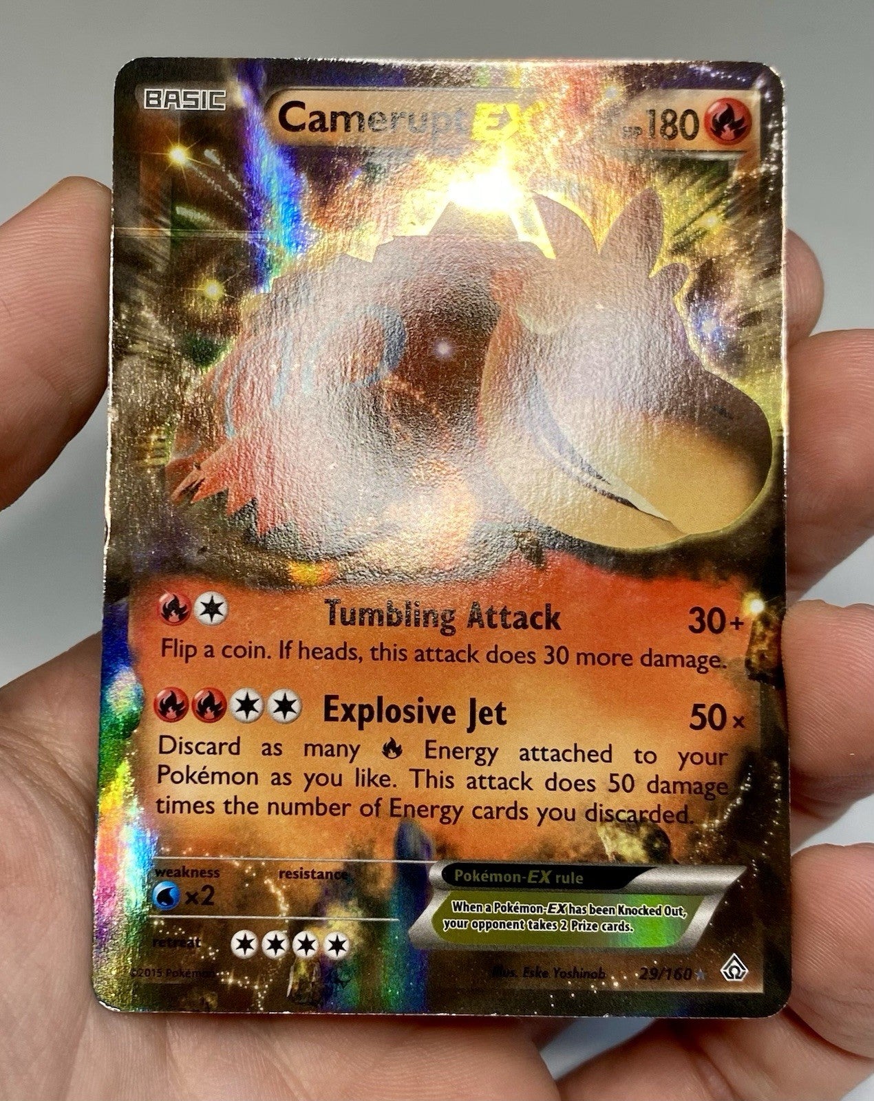 Camerupt EX Ultra Rare XY - Primal Clash 29/160 NM