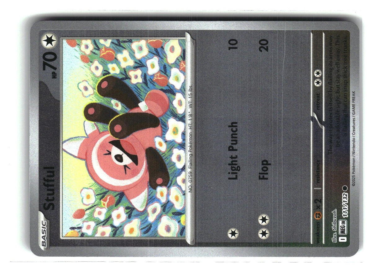 Stufful Reverse Holofoil NM (Mega Evolution 111/132)