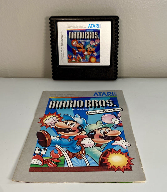 Mario Bros. (Atari 5200, 1983) Nintendo Cartridge And Manual, Tested & Works!