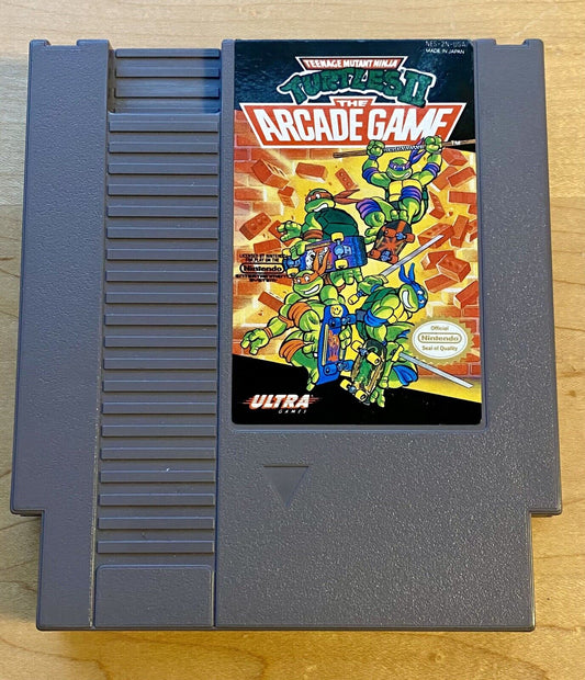 Teenage Mutant Ninja Turtles 2: The Arcade Game (NES, 1990) Authentic & Tested