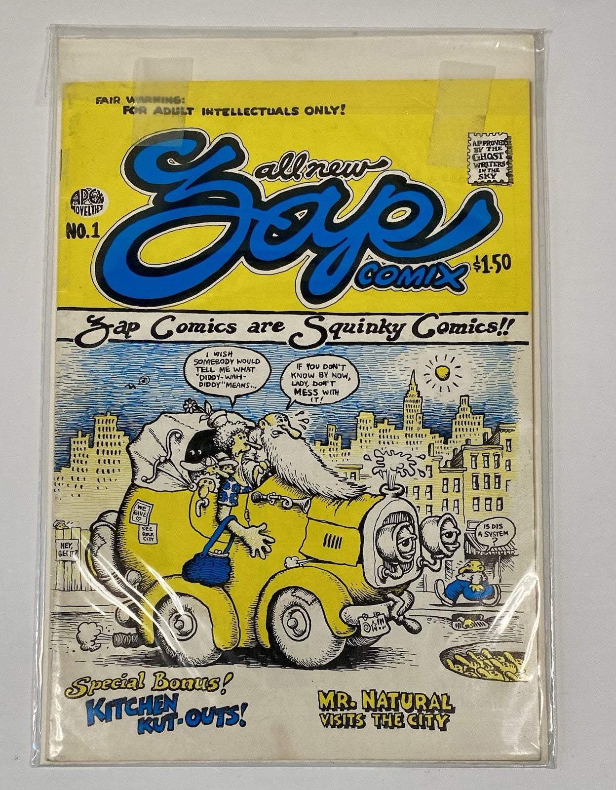ZAP COMIX No. 1 One Apex Novelties 7th Print R Crumb robert 196