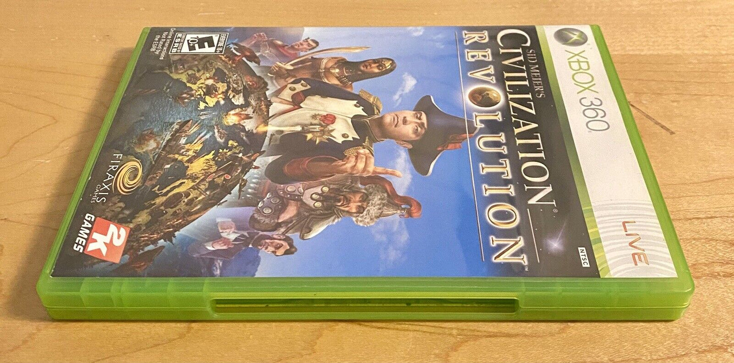 Civilization Revolution (Xbox 360, 2007) CIB W/ Manual, Authentic & Tested