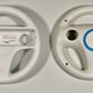 2X Official Nintendo Wii Steering Wheel Mario Kart OEM White RVL-024 Lot of 2