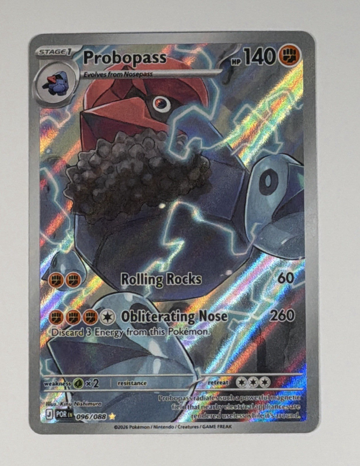 Probopass Full Art Perfect Order 096/088 Pokemon TCG NM Near Mint