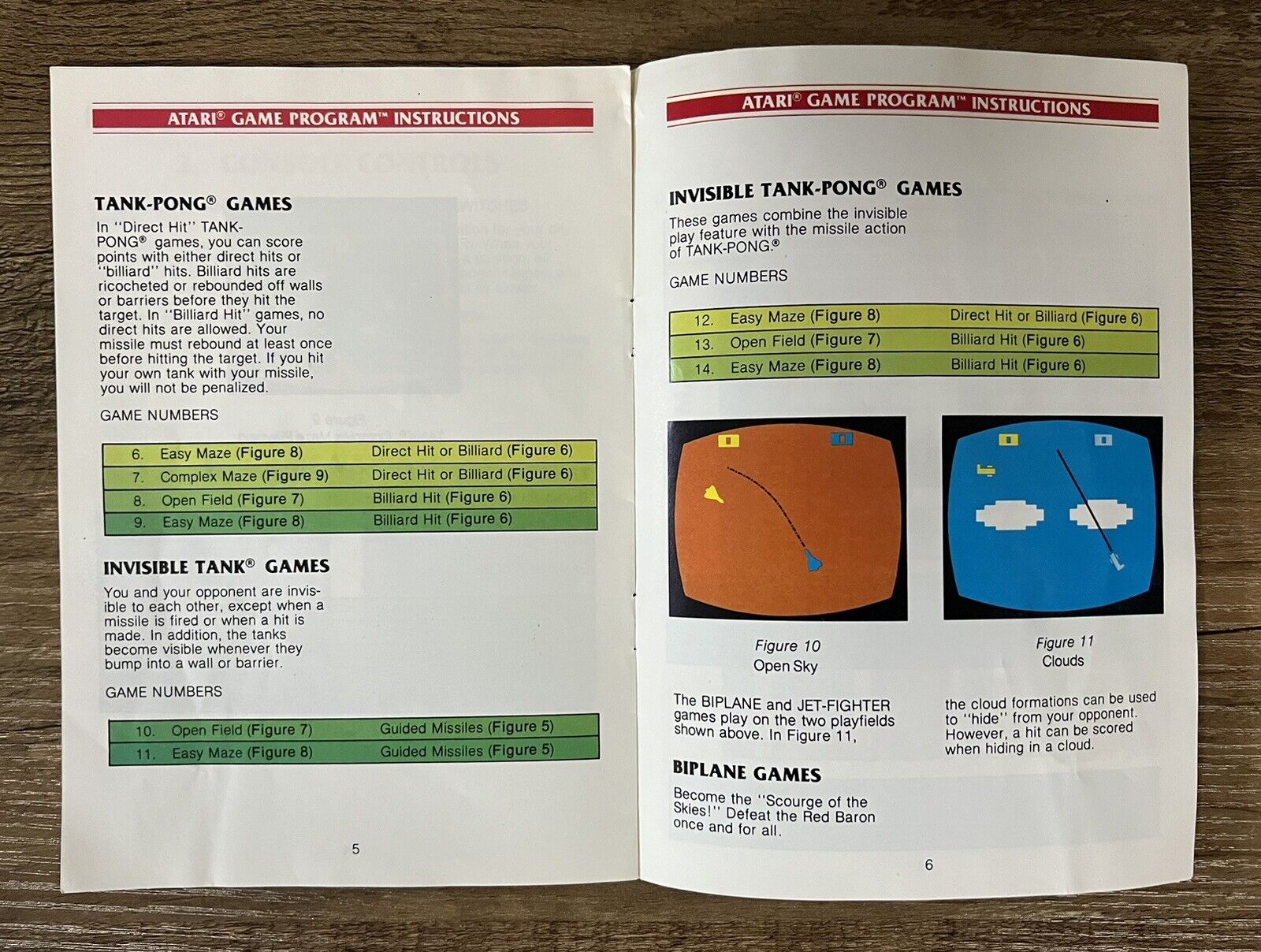 Combat: Text Label (Atari 2600, 1977) CART WITH MANUAL