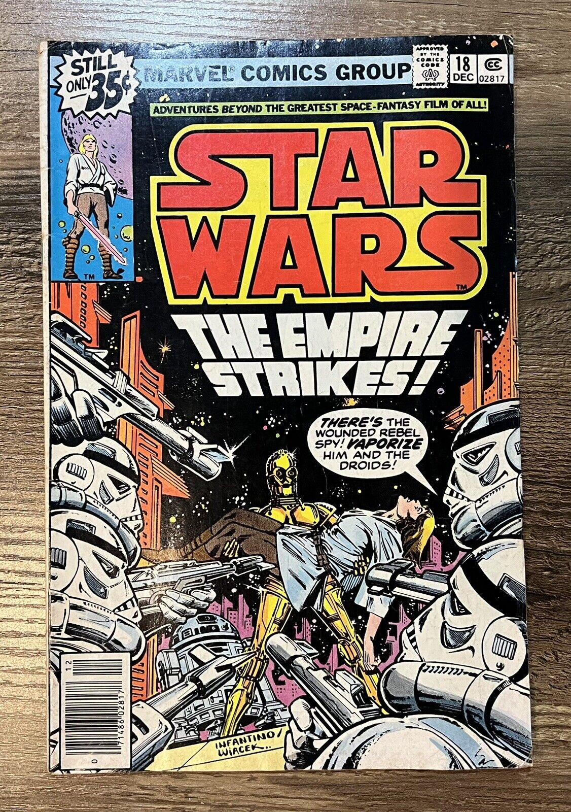 Star Wars Comic Book #18 Newsstand Marvel Comics 1978