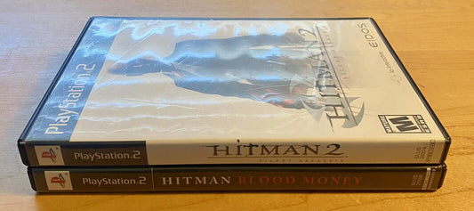 Hitman 2 And Blood Money Bundle (Sony Playstation 2) PS2, Both CIB W/ Manual