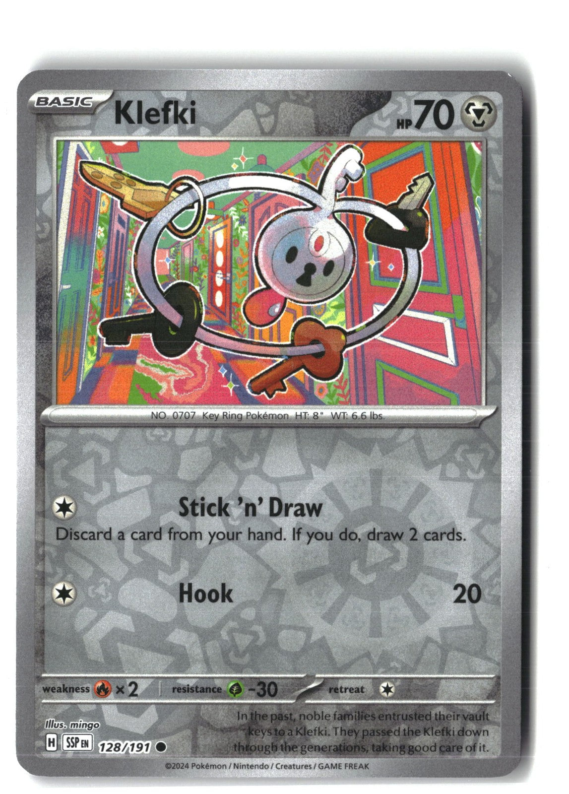 Klefki Reverse Holofoil NM (Surging Sparks 128/191)