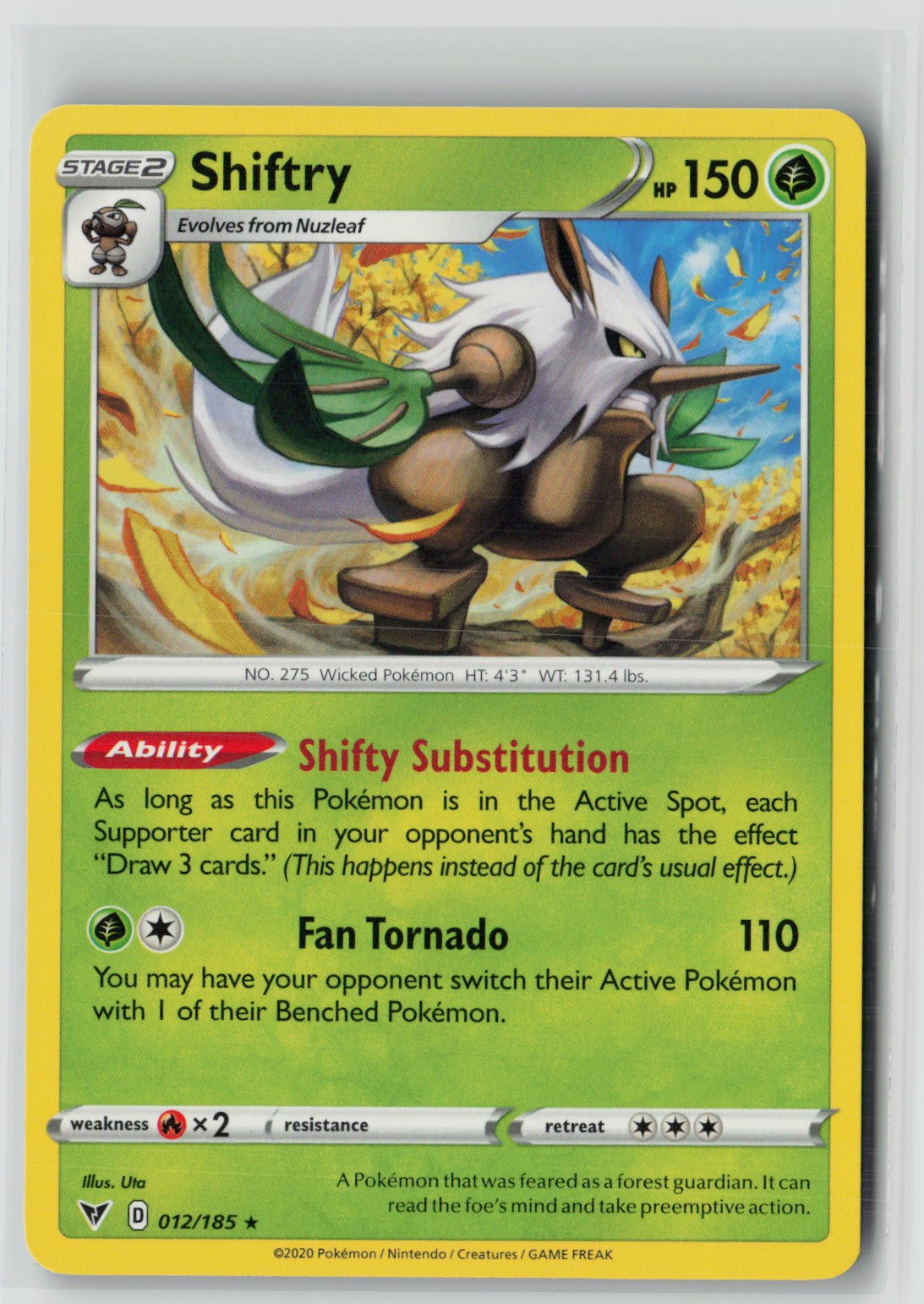 Shiftry (SWSH04: Vivid Voltage 012/185) NM