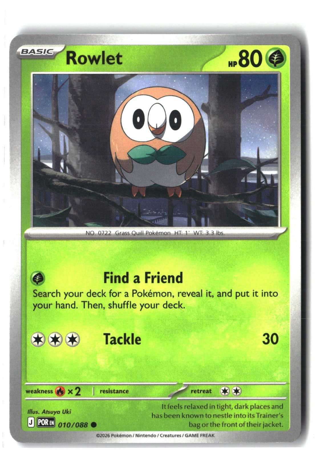 Rowlet (Perfect Order 010/088) NM