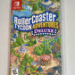 Rollercoaster Tycoon Adventures Deluxe Edition Nintendo Switch, Tested & Working