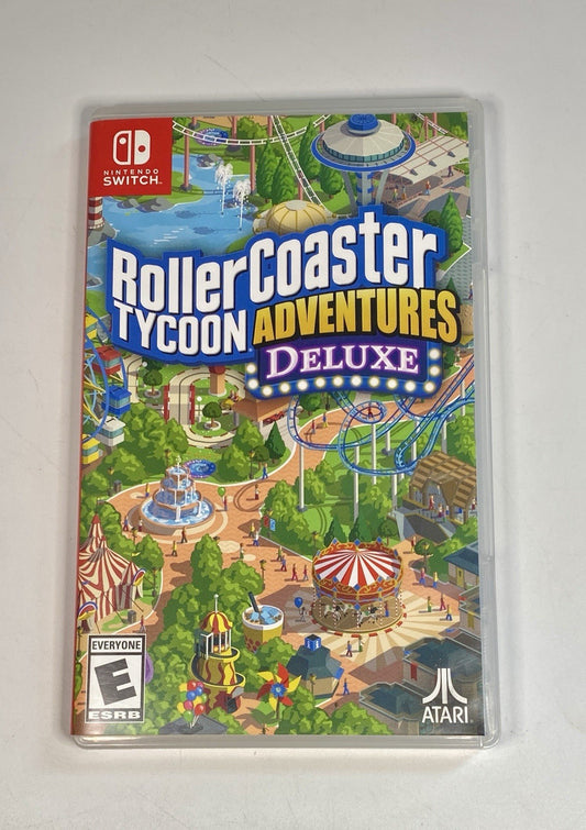 Rollercoaster Tycoon Adventures Deluxe Edition Nintendo Switch, Tested & Working