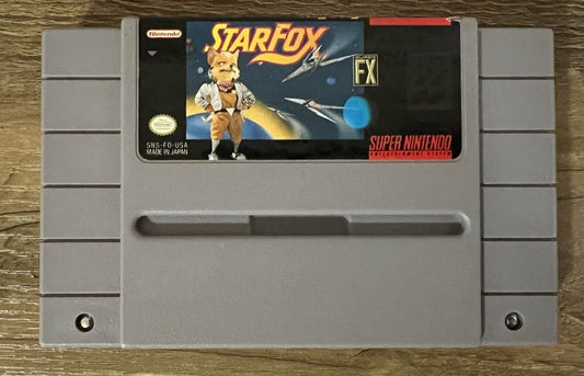 Starfox Super Nintendo SNES Cleaned Tested Authentic