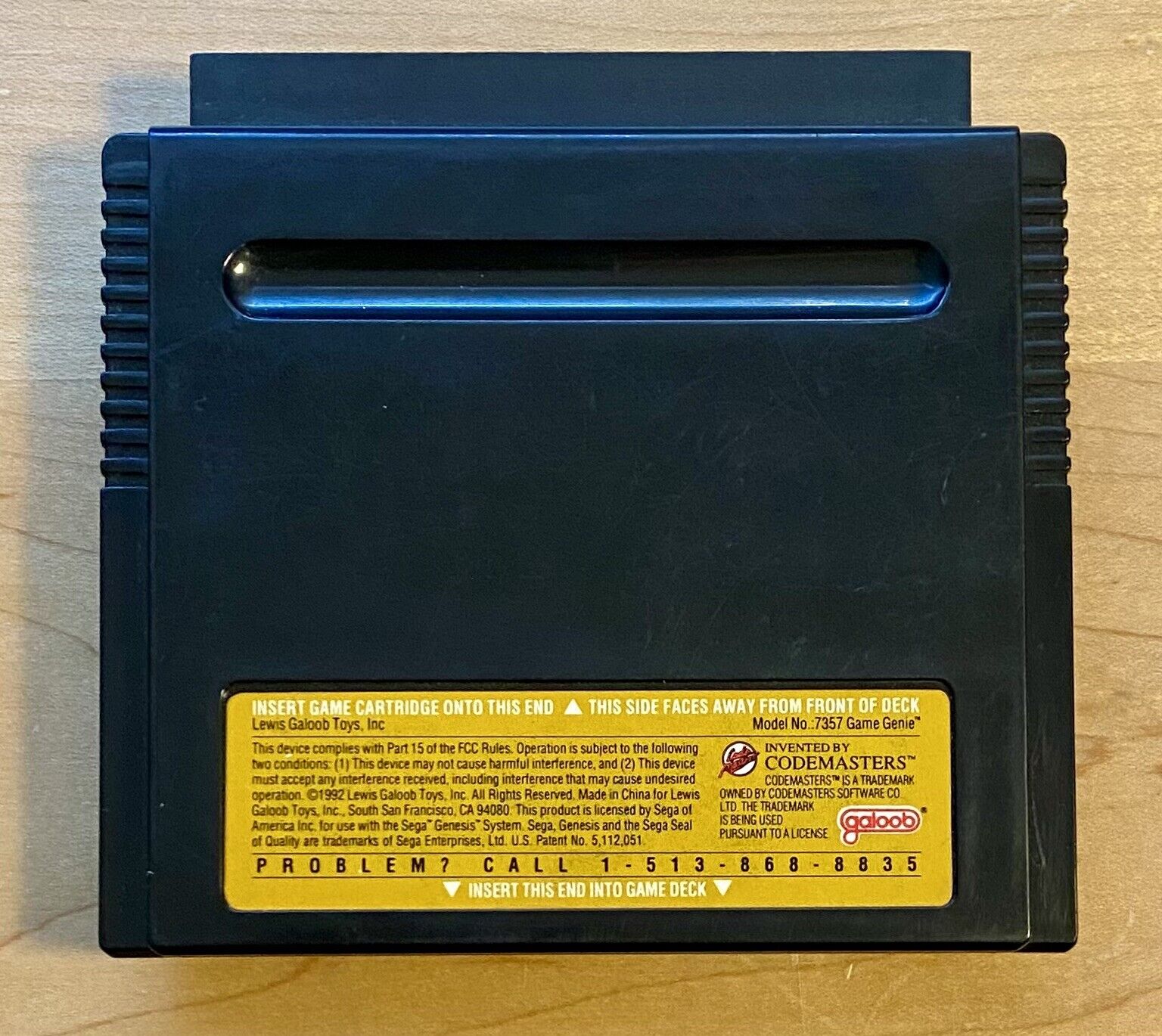 Game Genie(Sega Genesis) Video Game Enhancer Cart Only (Galoob, 1991) Model 7357