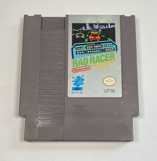 Rad Racer (NES, Nintendo Entertainment System, 1987) Tested and Working!