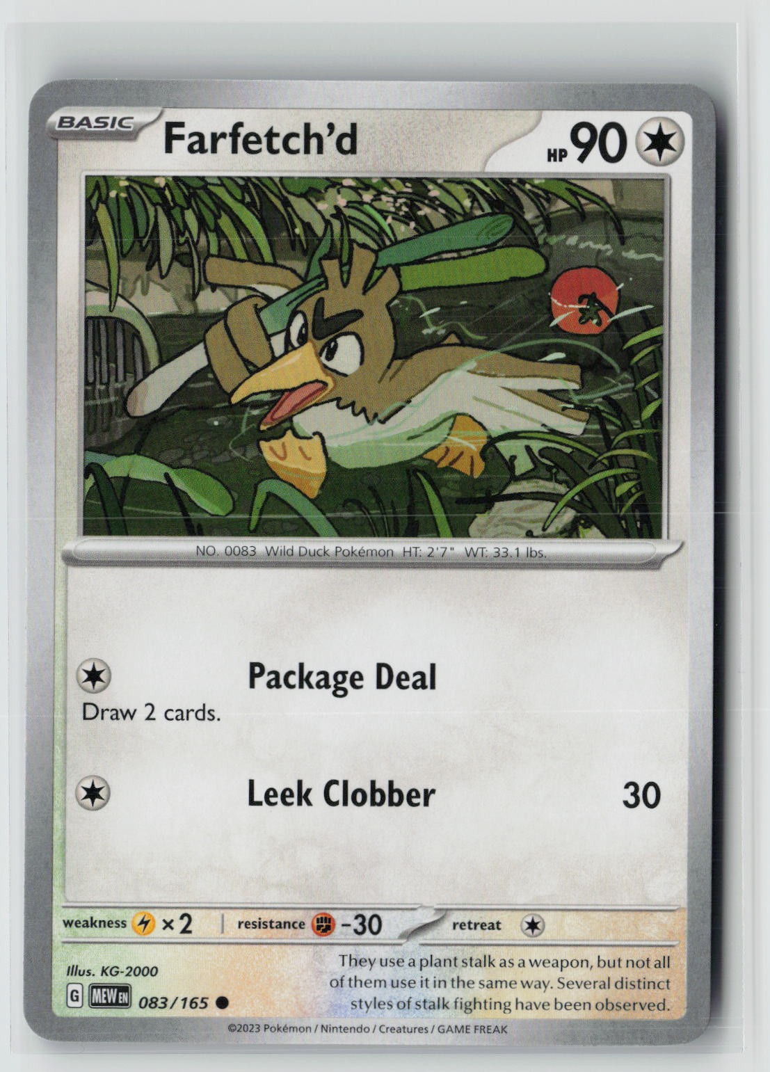 Farfetch'd (SV: Scarlet & Violet 151 083/165) NM