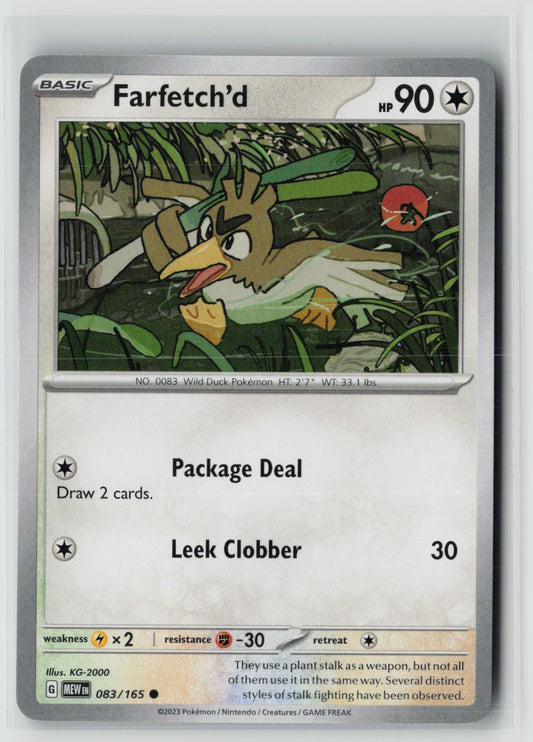Farfetch'd (SV: Scarlet & Violet 151 083/165) NM