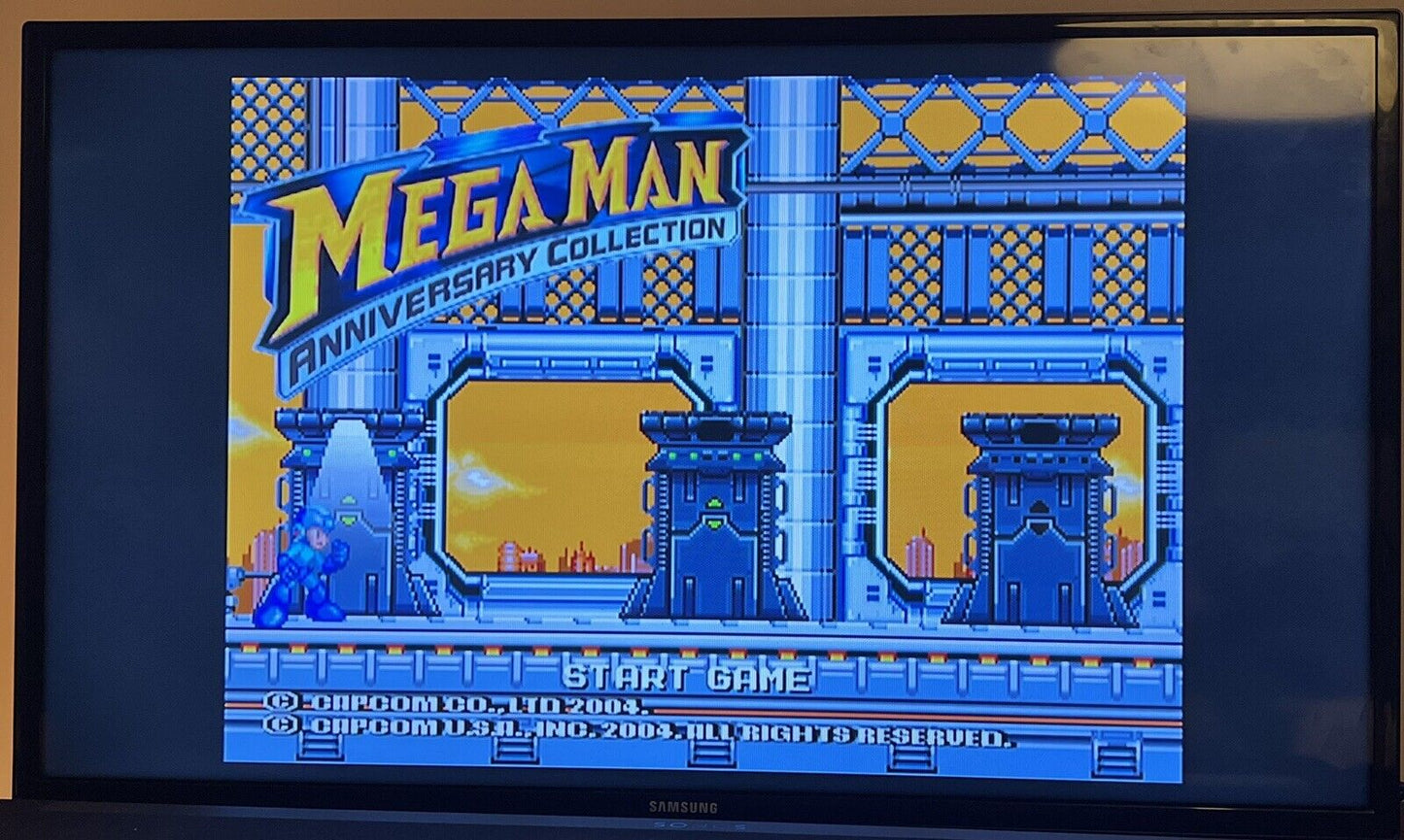 Mega Man Anniversary Collection (Sony PlayStation 2, 2004) Complete