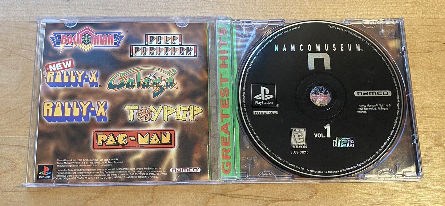 Namco Museum Vol. 1 (PlayStation 1 PS1, 1995) CIB W/ Manual & Reg Card, Tested