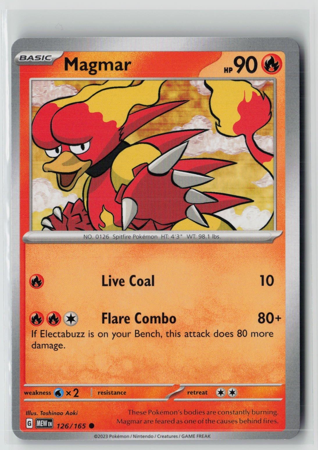 Magmar (SV: Scarlet & Violet 151 126/165) NM