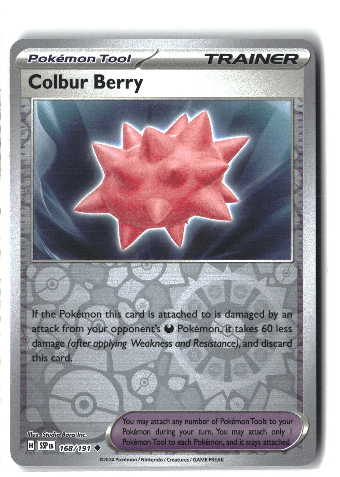 Colbur Berry Reverse Holofoil NM (Surging Sparks 168/191)
